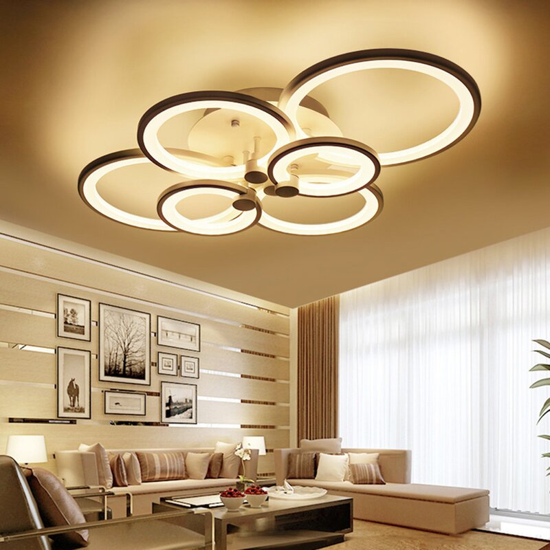 mxiong Modern LED Ceiling Light Living Study Room Ceiling Lamps | Wayfair